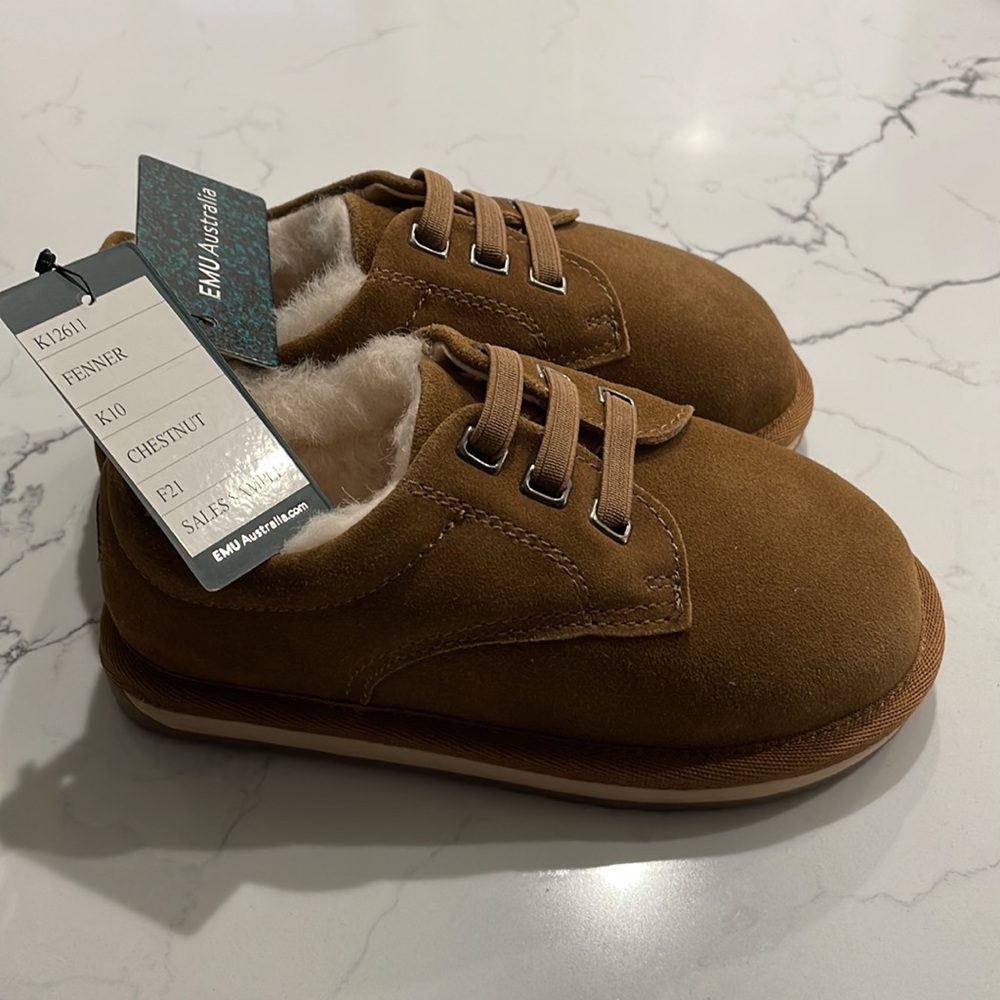 EMU AUSTRALIA K10 Chestnut Brown Sheepskin Loafers